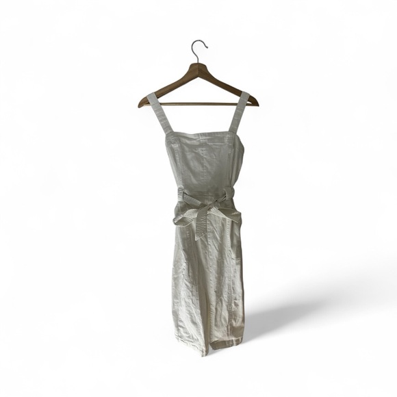 Dynamite Dresses & Skirts - Dynamite White Midi Dress with Belt